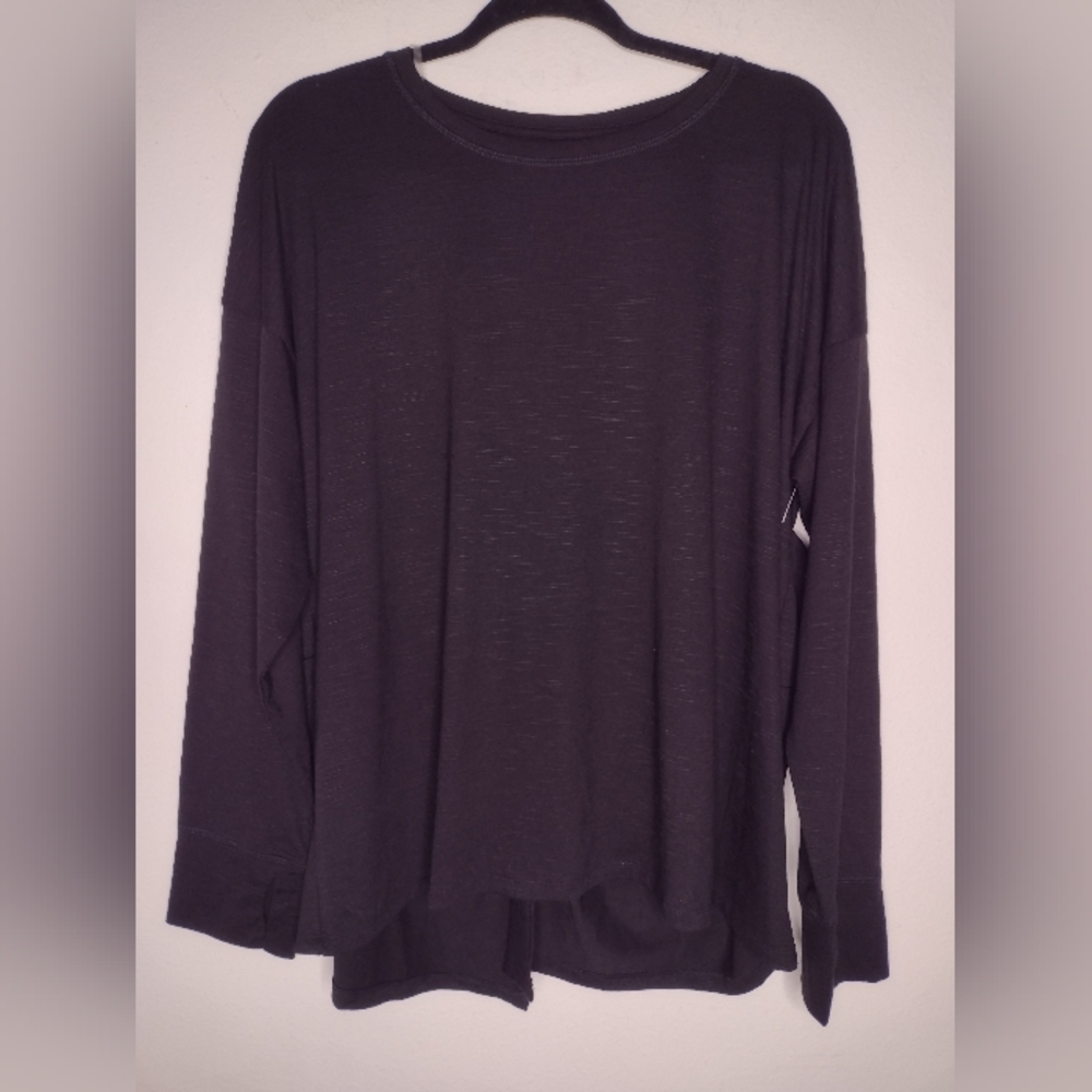 NWOT Xersion Women's Black Activewear Shirt Size PetiteXXL